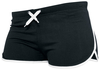 Urban Classics - Short De Sport - Short Sexy - Femme - noir blanc
