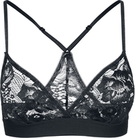 Urban Classics - Soutien-Gorge Triangle En Dentelle - Bustier - Femme - noir