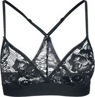 Urban Classics - Soutien-Gorge Triangle En Dentelle - Bustier - Femme - noir
