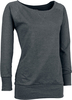 Urban Classics - Sweat col rond large - Sweat-shirt - Femme - anthracite