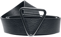 Urban Classics - Synthetic Leather Triangle Buckle Belt - Ceinture - Unisexe - noir