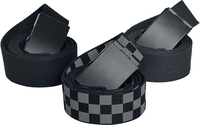 Urban Classics - Trio De Ceintures - Lot De 3 - Ceinture - Unisexe - noir anthracite