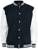 Urban Classics - Veste Américaine Bicolore - Veste Varsity - Homme - noir blanc