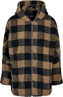 Urban Classics - Veste Oversize À Capuche Sherpa - Veste mi-saison - Femme - marron