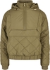Urban Classics - Veste Zippée Matelassée Oversize - Veste mi-saison - Femme - olive