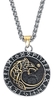 URBANTIMBER - Loup Fenris Dans Cercle Runique - Collier - Homme - couleur argent
