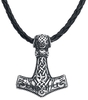URBANTIMBER - Marteau De Thor - Collier - Homme - couleur argent