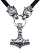 URBANTIMBER - Marteau De Thor - Collier - Homme - couleur argent
