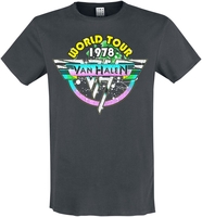 Van Halen - Amplified Collection - World Tour 78 - T-Shirt Manches courtes - Homme - anthracite