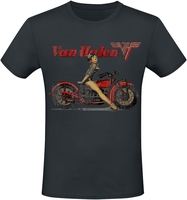 Van Halen - Pinup Motorcycle - T-Shirt Manches courtes - Homme - noir