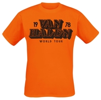 Van Halen - Tour 1978 - T-Shirt Manches courtes - Homme - orange