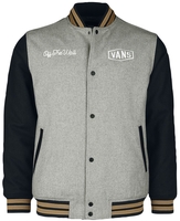 Vans - CHECKERBOARD RESEARCH VARSITY JACKET - Veste Varsity - Homme - gris noir