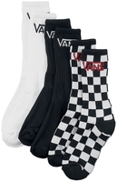 Vans - Classic Crew Checkerboard Enfants (Lot De 3) - Chaussettes Bébé - Unisexe - noir blanc