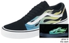 Vans - OLD SKOOL Glow Flame Black/White - Baskets - Homme - noir multicolore