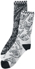 Vans - STRANGER MISS MATCH SOCKS NETFLIX STRANGER THINGS - Chaussettes - Unisexe - noir blanc