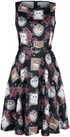 Voodoo Vixen - Framed Kitties Sleeveless Flare Dress - Robe mi-longue - Femme - multicolore