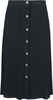 Voodoo Vixen - Heart Button Midi Skirt - Jupe mi-longue - Femme - noir