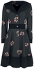 Voodoo Vixen - Veste Noire Florale Marjorie - Manteaux - Femme - noir