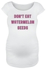 Vêtements de maternité - Don`t Eat Watermelon Seeds - T-Shirt Manches courtes - Femme - blanc
