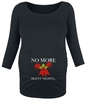 Vêtements de maternité - No More Silent Nights... - T-shirt manches longues - Femme - noir