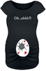 Vêtements de maternité - Oh... Ohhh? - T-Shirt Manches courtes - Femme - noir