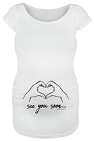 Vêtements de maternité - See You Soon. .. - T-Shirt Manches courtes - Femme - blanc