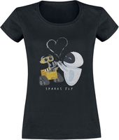 Wall-E - Sparks Fly - T-Shirt Manches courtes - Femme - noir