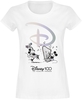 Walt Disney - Disney 100 - 100 Years of Wonder - T-Shirt Manches courtes - Femme - blanc
