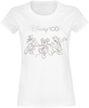 Walt Disney - Disney 100 - 100 Years of Wonder - T-Shirt Manches courtes - Femme - blanc