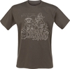 Walt Disney - Disney 100 - Three Little Pigs - T-Shirt Manches courtes - Homme - marron
