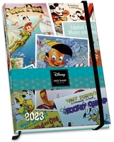 Walt Disney - Vintage Posters - A5 Kalenderbuch 2023 - Agenda - Unisexe - multicolore