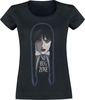 Wednesday - No Hug Zone - T-Shirt Manches courtes - Femme - noir