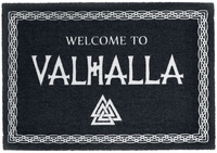 Welcome to Valhalla - - Paillasson - Unisexe - noir blanc