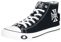 West Coast Choppers - Iron Cross - Baskets hautes - Homme - noir blanc