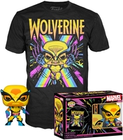 Wolverine - Black Light - Wolverine POP! & Tee - Funko Pop! - Homme - gris chiné