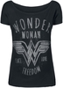 Wonder Woman - Freedom - T-Shirt Manches courtes - Femme - noir