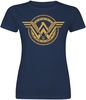 Wonder Woman - Logo - T-Shirt Manches courtes - Femme - bleu