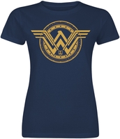 Wonder Woman - Logo - T-Shirt Manches courtes - Femme - bleu