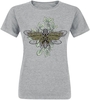 Wonder Woman - Papillon - T-Shirt Manches courtes - Femme - gris chiné