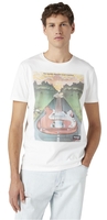 Wrangler - Fender Road Machine Tee - T-Shirt Manches courtes - Homme - blanc