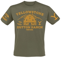 Yellowstone - Barn - T-Shirt Manches courtes - Homme - vert