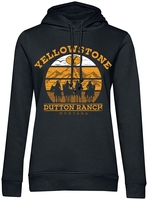 Yellowstone - Cowboys - Sweat-shirt à capuche - Femme - noir