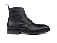 Colombo - Bottine pour homme en cuir grainé noir