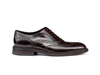 Da Vinci - Cuir Oxford poli café Hommes Oxford Wing Brogue