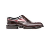 Da Vinci - Déco café poli rouge Homme Oxford Wing Brogue