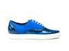 Danilo - Sneakers oxford bleu poli suède bleu royal