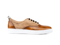 Danilo - Sneakers oxford en daim poli marron