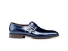 Dante - Boucle simple brillante bleu marine