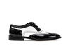 Fred - Richelieu à oreilles Oxford en cuir brillant bicolore pour hommes