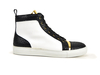 Gianmarco - Baskets montantes grain blanc
